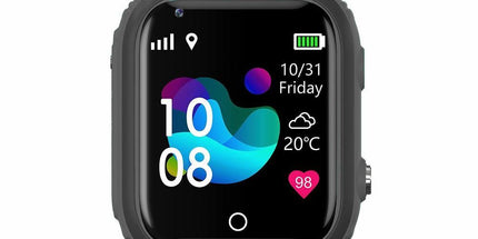 4G Kids Smart Watch with GPS Tracker Water-resistant Kids Cell Phone Watch -Black