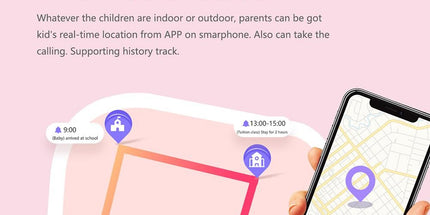 4G Kids Smart Watch with GPS Tracker Water-resistant Kids Cell Phone Watch -Black