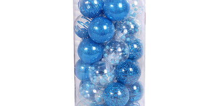 30Pcs Decorative DIY Tree Hanging Balls-Lake Blue 6cm