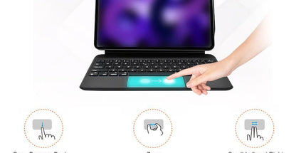 Tablet Keyboard Case Bluetooth Touchpad Keyboard for Pro 11 Inch Black