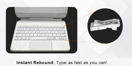 Tablet Keyboard Case Bluetooth Touchpad Keyboard for Pro 11 Inch Black