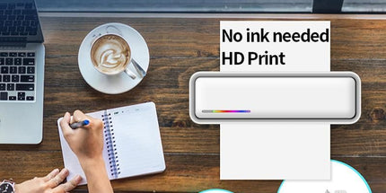 X9 A4 Inkless Thermal Printer USB + Bluetooth Portable Printer Gray