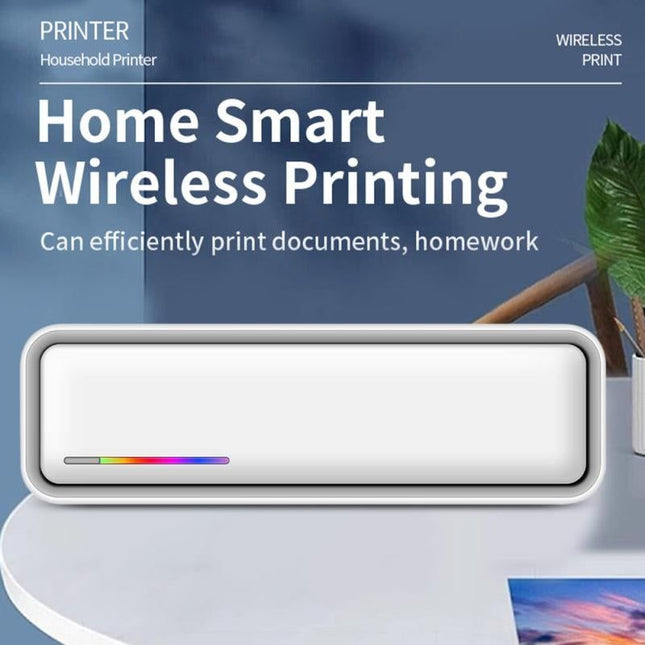 X9 A4 Inkless Thermal Printer USB + Bluetooth Portable Printer Gray