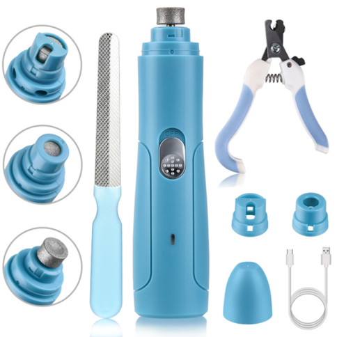 Electric Dog Nail Clippers for Dog Nail Grinders Rechargeable USB Charging Pet Quiet Cat Paws Nail