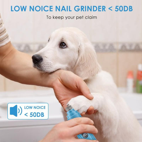 Electric Dog Nail Clippers for Dog Nail Grinders Rechargeable USB Charging Pet Quiet Cat Paws Nail