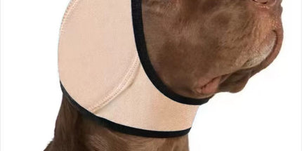 Dog Ear Cover Noise Protection Adjustable Grooming Hood Comfortable Pet Accessory - Skin Color M