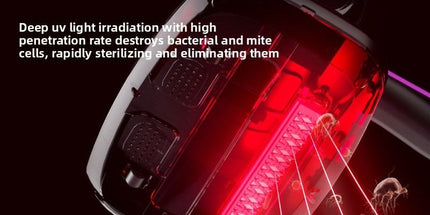 Home Wireless Dust Mite Remover, High-Powered Bed Vacuum, UV Sterilizing Fully Automatic Dust Mite Remover - Purple