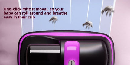 Home Wireless Dust Mite Remover, High-Powered Bed Vacuum, UV Sterilizing Fully Automatic Dust Mite Remover - Purple