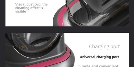 Home Handheld Dust Mite Vacuum Cleaner, High-Frequency Dual-Beating + UV Sterilization, Cordless Portable Dust Mite Remover for Mattresses and Sofas, Cordless Portable Dust Mite Remover for Mattresses and Sofas - Red