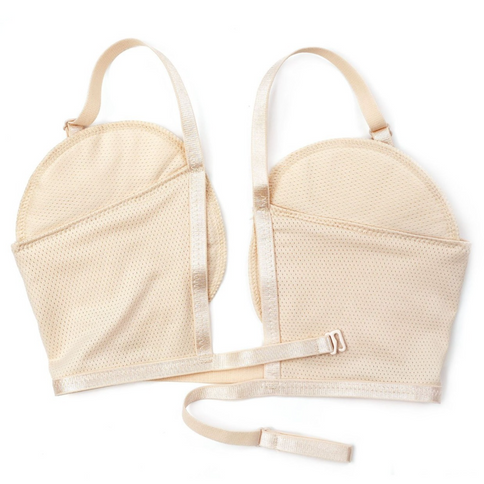 Reusable Underarm Sweat Pads, Invisible Anti-Sweat Armpit Liners, Breathable Sweat-Proof Pads—Beige