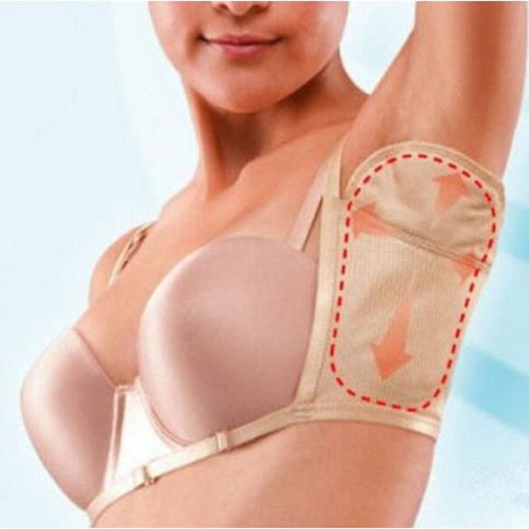 Reusable Underarm Sweat Pads, Invisible Anti-Sweat Armpit Liners, Breathable Sweat-Proof Pads—Skin Tone