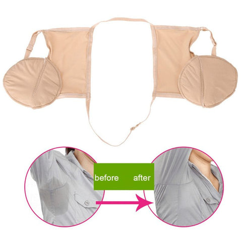 Reusable Underarm Sweat Pads, Invisible Anti-Sweat Armpit Liners, Breathable Sweat-Proof Pads—Skin Tone