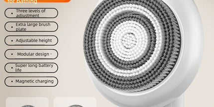Wall Mount Automatic Electric Body Bath Brush Hands Free Smart Shower Scrubber with Adjustable Height