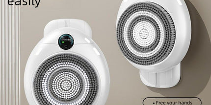 Wall Mount Automatic Electric Body Bath Brush Hands Free Smart Shower Scrubber with Adjustable Height