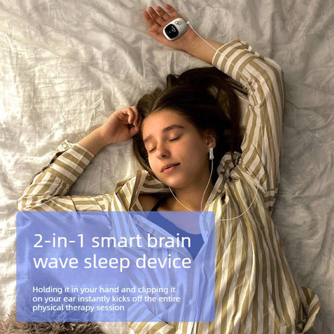 CES Sleep Aid Device Ear Clip & Hand Held Physical Therapy Insomnia Anxiety Relief Sleep Machine Drug Free