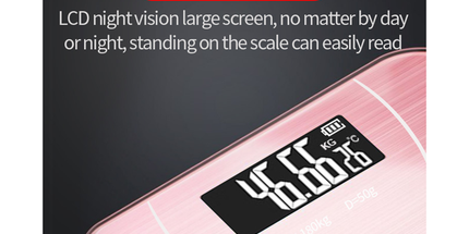 USB Rechargeable Smart Body Fat Scale Digital Bathroom Weight Scale Body Composition Analyzer with Smartphone App Sync-Pink