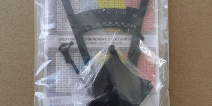Body Fat Caliper Skinfold Measure Kit Y‑Shape Body Fat Measuring Tool with Instruction Chart for Fitness Body Monitoring-Black