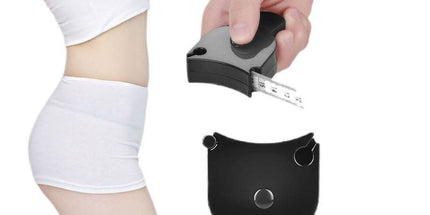 Body Fat Caliper Skinfold Measure Kit Y‑Shape Body Fat Measuring Tool with Instruction Chart for Fitness Body Monitoring-Black