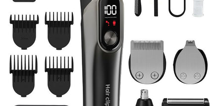 5 in 1 Multi-functional Hair Clipper Set Rechargeable Electric Hair Trimmer Grooming Kit for Men