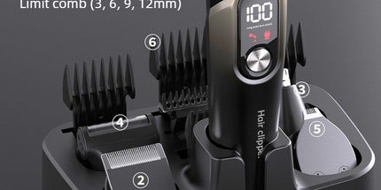 5 in 1 Multi-functional Hair Clipper Set Rechargeable Electric Hair Trimmer Grooming Kit for Men