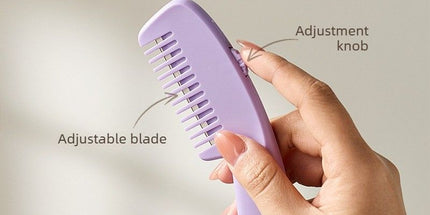 Hair Cutting Comb Dual Function Trimming Styling Comb for Home DIY Haircuts-purple
