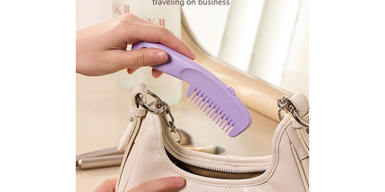 Hair Cutting Comb Dual Function Trimming Styling Comb for Home DIY Haircuts-purple