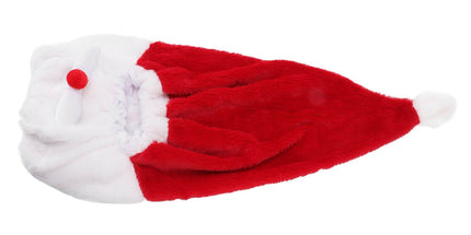 Christmas Helmet Cover Plush Scratch Proof Motorcycle Helmet Hat for Entertainment Decoration