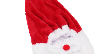 Christmas Helmet Cover Plush Scratch Proof Motorcycle Helmet Hat for Entertainment Decoration