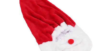 Christmas Helmet Cover Plush Scratch Proof Motorcycle Helmet Hat for Entertainment Decoration