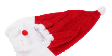 Christmas Helmet Cover Plush Scratch Proof Motorcycle Helmet Hat for Entertainment Decoration