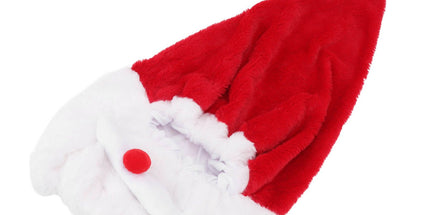 Christmas Helmet Cover Plush Scratch Proof Motorcycle Helmet Hat for Entertainment Decoration