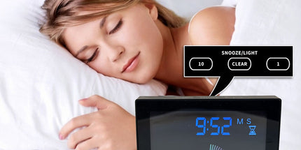 5in Wall Shower Clock Digital Timer Alarm Temperature Humidity Display Waterproof for Home BathroomBlack