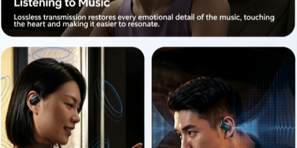 ARC 6 Music Edition Open‑Ear Wireless Earbuds, Dolby Atmos Spatial Audio, AI Real‑Time Translation,black Tyack eCommerce Solutions