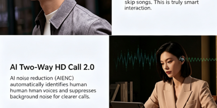 ARC 6 Music Edition Open‑Ear Wireless Earbuds, Dolby Atmos Spatial Audio, AI Real‑Time Translation,Lvory Tyack eCommerce Solutions