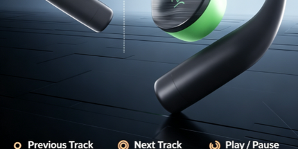 ARC 6 Sport Edition Open‑Ear Bluetooth Earbuds, IPX7 Waterproof Sports Headphones,black Tyack eCommerce Solutions