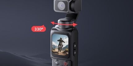 AT-M105 Pocket Gimbal Vlog Camera, 4K HD Handheld Video Camera，black，64GB