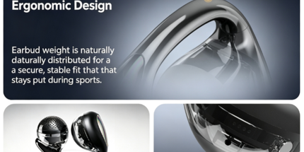 Cleer Bridge Clip On Open Ear Bluetooth Earbuds, Dolby Spatial Audio,Cream Tyack eCommerce Solutions