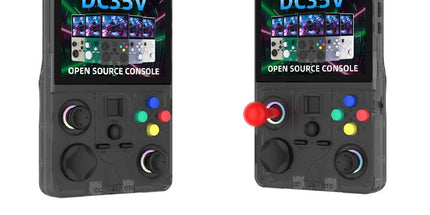 DC35V Retro Handheld Game Console, 3.5‑Inch IPS Screen Open Source Linux System，black