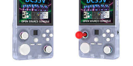 DC35V Retro Handheld Game Console, 3.5‑Inch IPS Screen Open Source Linux System，glacial blue