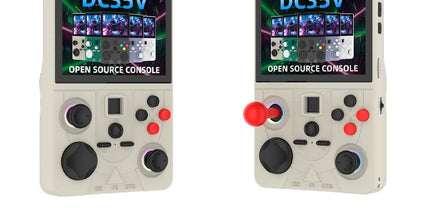 DC35V Retro Handheld Game Console, 3.5‑Inch IPS Screen Open Source Linux System，gray