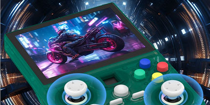 DC35V Retro Handheld Game Console, 3.5‑Inch IPS Screen Open Source Linux System，gray