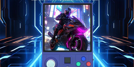 DC40V Retro Handheld Game Console, 4 Inch IPS Display, 64GB 20000+ Preloaded Retro Games，Indigo blue