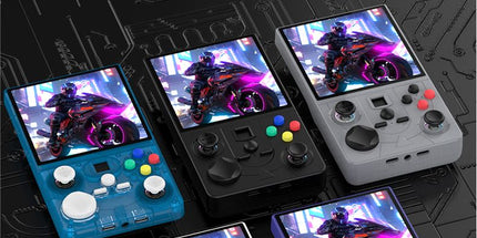 DC40V Retro Handheld Game Console, 4 Inch IPS Display, 64GB 20000+ Preloaded Retro Games，Translucent Blue