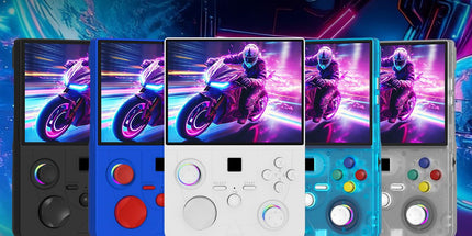 DC45V Retro Handheld Game Console, 4.5‑Inch HD IPS Full View Screen，blue