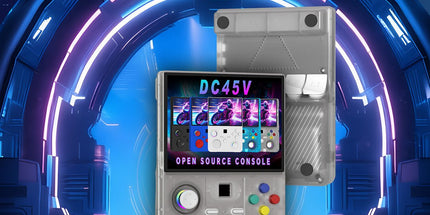 DC45V Retro Handheld Game Console, 4.5‑Inch HD IPS Full View Screen，blue