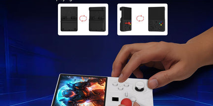 DC45V Retro Handheld Game Console, 4.5‑Inch HD IPS Full View Screen，blue