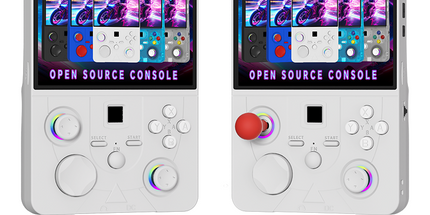 DC45V Retro Handheld Game Console, 4.5‑Inch HD IPS Full View Screen，white