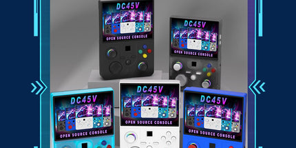 DC45V Retro Handheld Game Console, 4.5‑Inch HD IPS Full View Screen，white