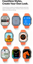 DT8-Ultra Large Screen Smart Watch,orange