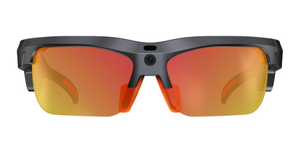 E08 Smart Bluetooth Cycling Sunglasses with Camera, UV400 Outdoor Sports Glasses，orange